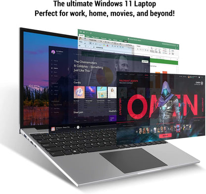 VenoScorp Windows 11 Laptop 15.6" Quad Core N5095 16GB 512GB M.2- #910MS